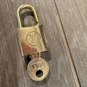 Louis Vuitton Gold Lock and Key #208